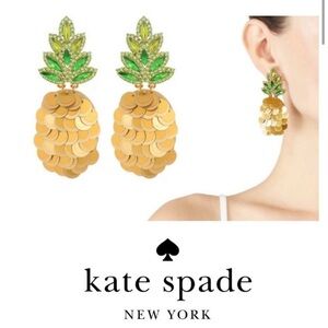 Kate Spade Pineapple Statement earrings